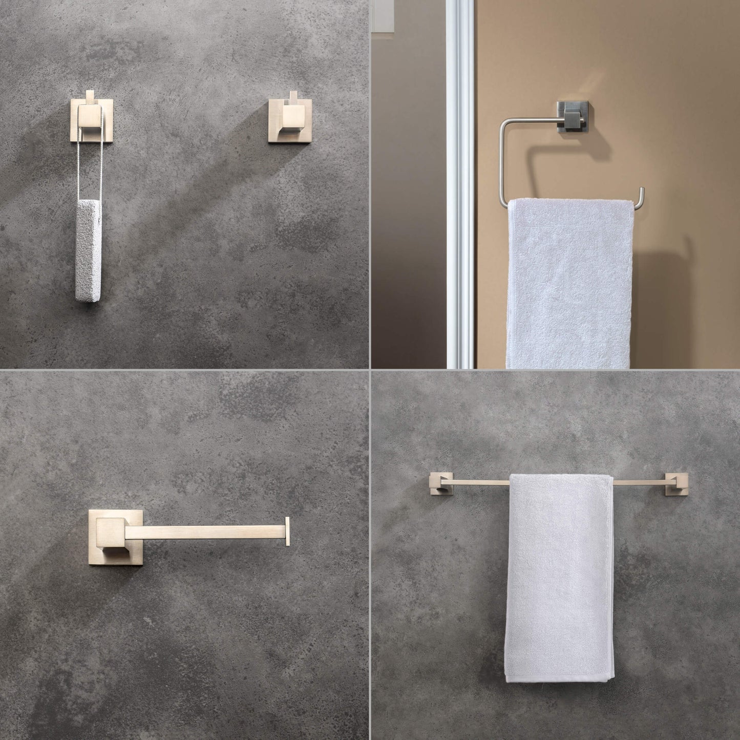 Quadra 5-Piece Bathroom Hardware Set 4