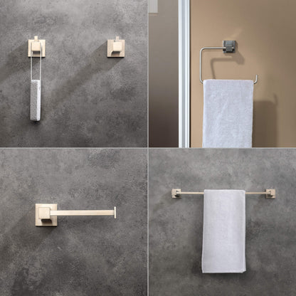 Quadra 5-Piece Bathroom Hardware Set 4