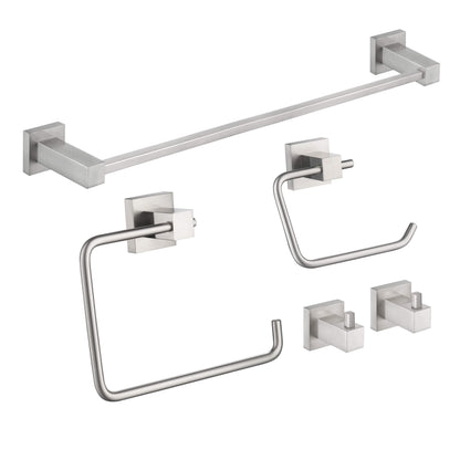 Quadra 5-Piece Bathroom Hardware Set 5