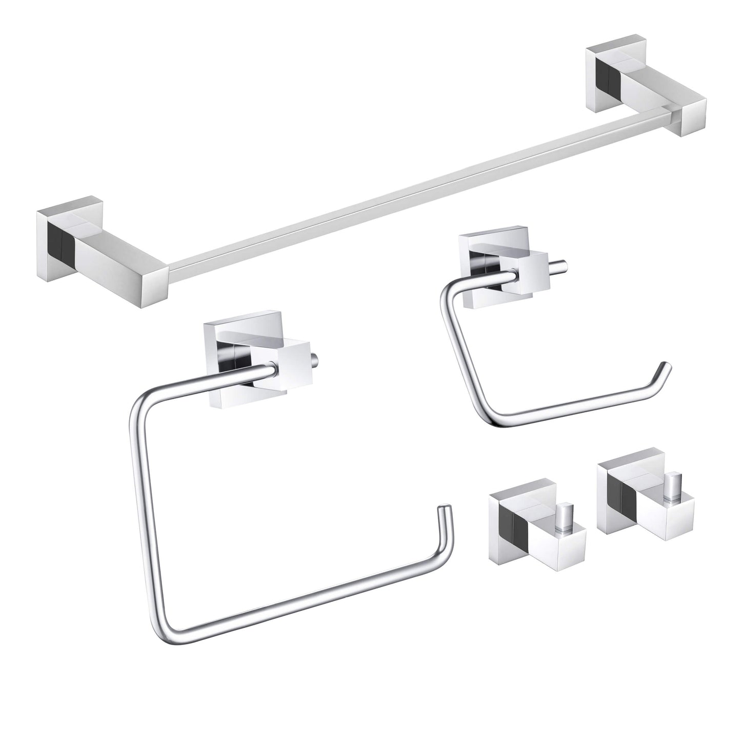 Quadra 5-Piece Bathroom Hardware Set 5
