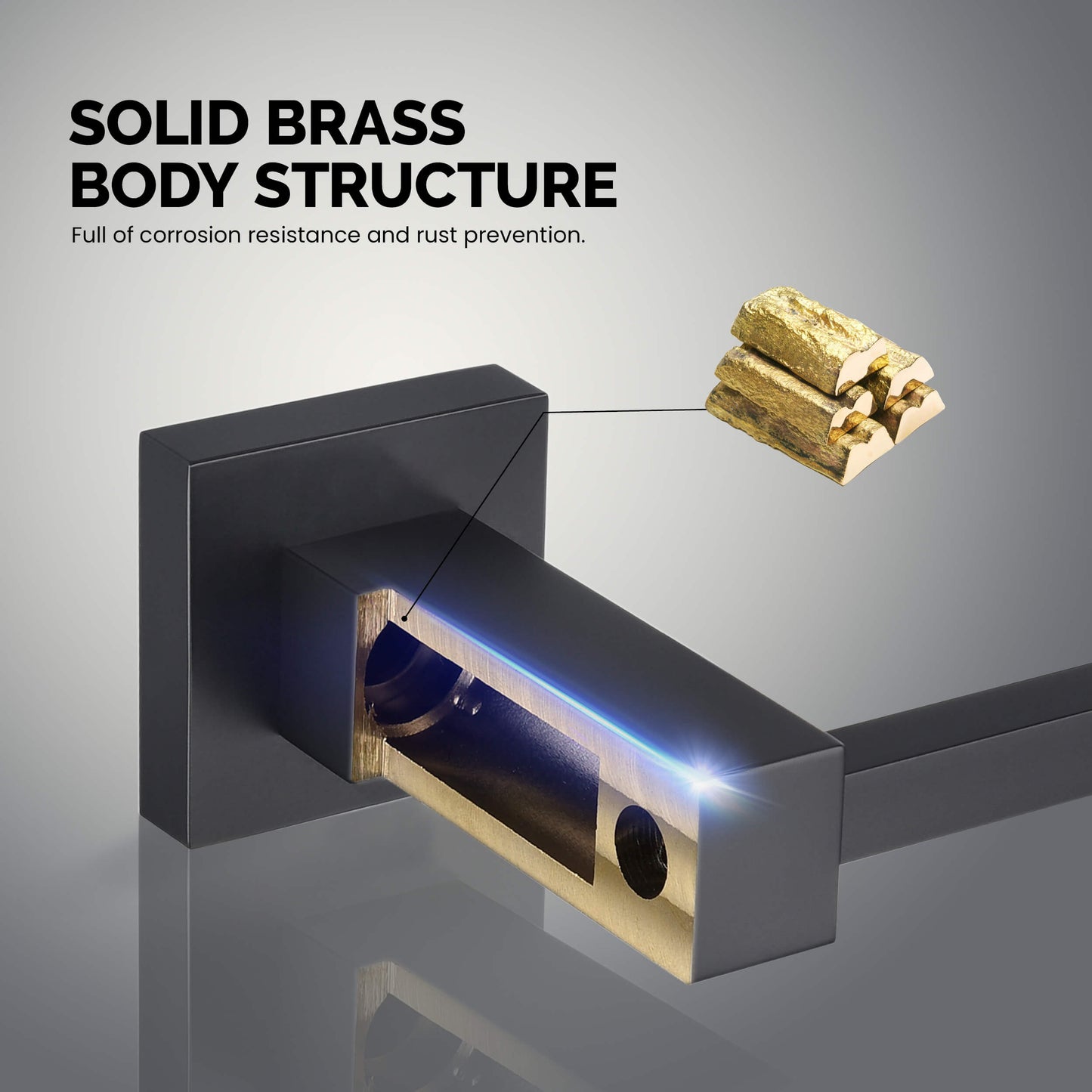 Quadra 5-Piece Bathroom Hardware Set 2