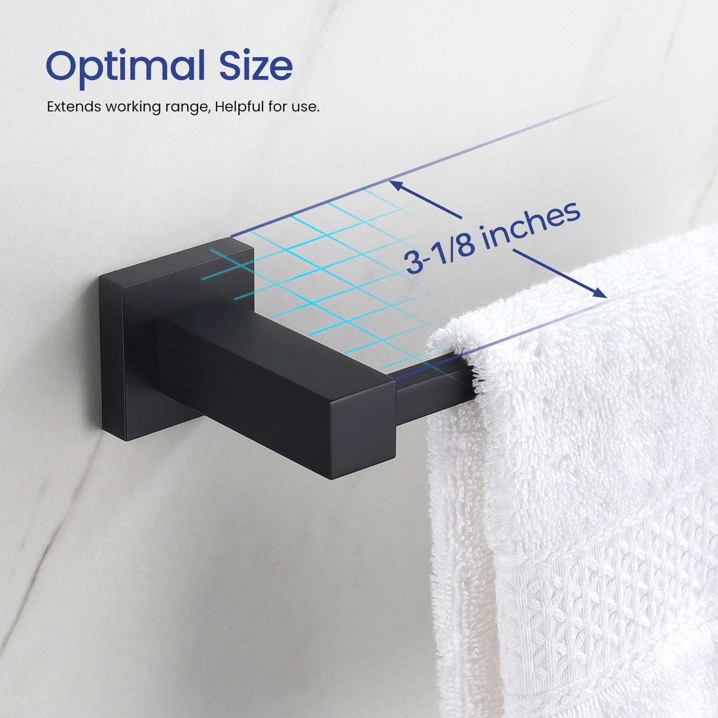 Quadra 5-Piece Bathroom Hardware Set 4