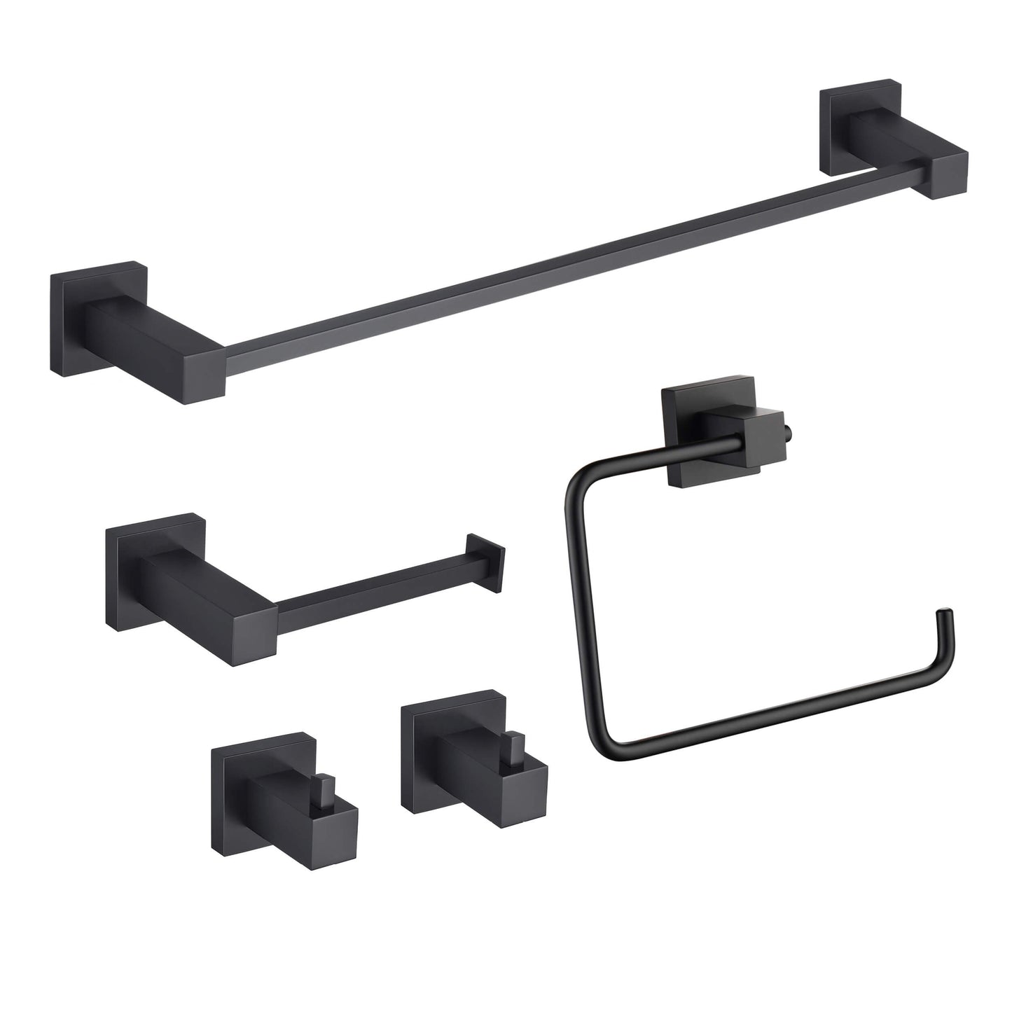Quadra 5-Piece Bathroom Hardware Set 4