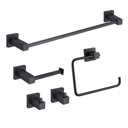 Quadra 5-Piece Bathroom Hardware Set 4