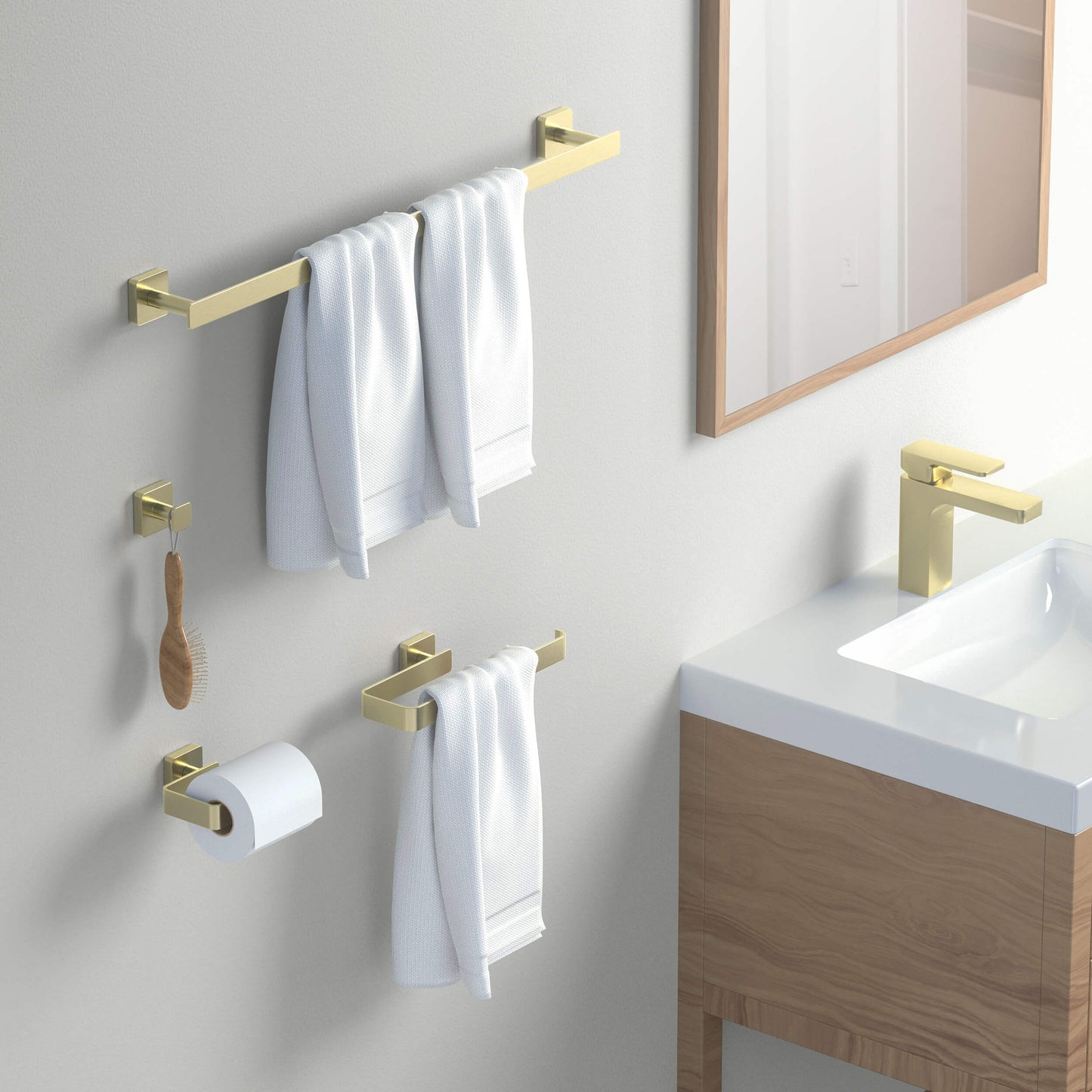 Fusion 4 Piece Bathroom Hardware Set 1