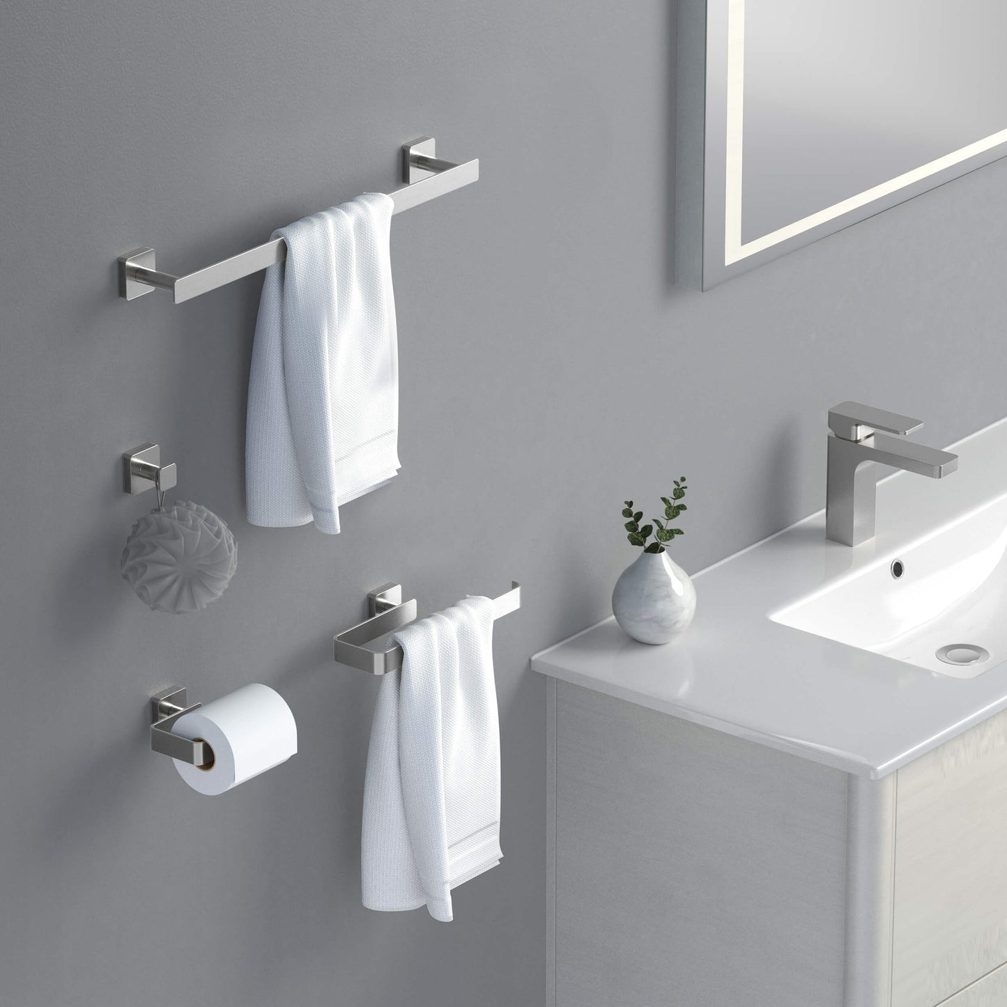 Fusion 4 Piece Bathroom Hardware Set 3
