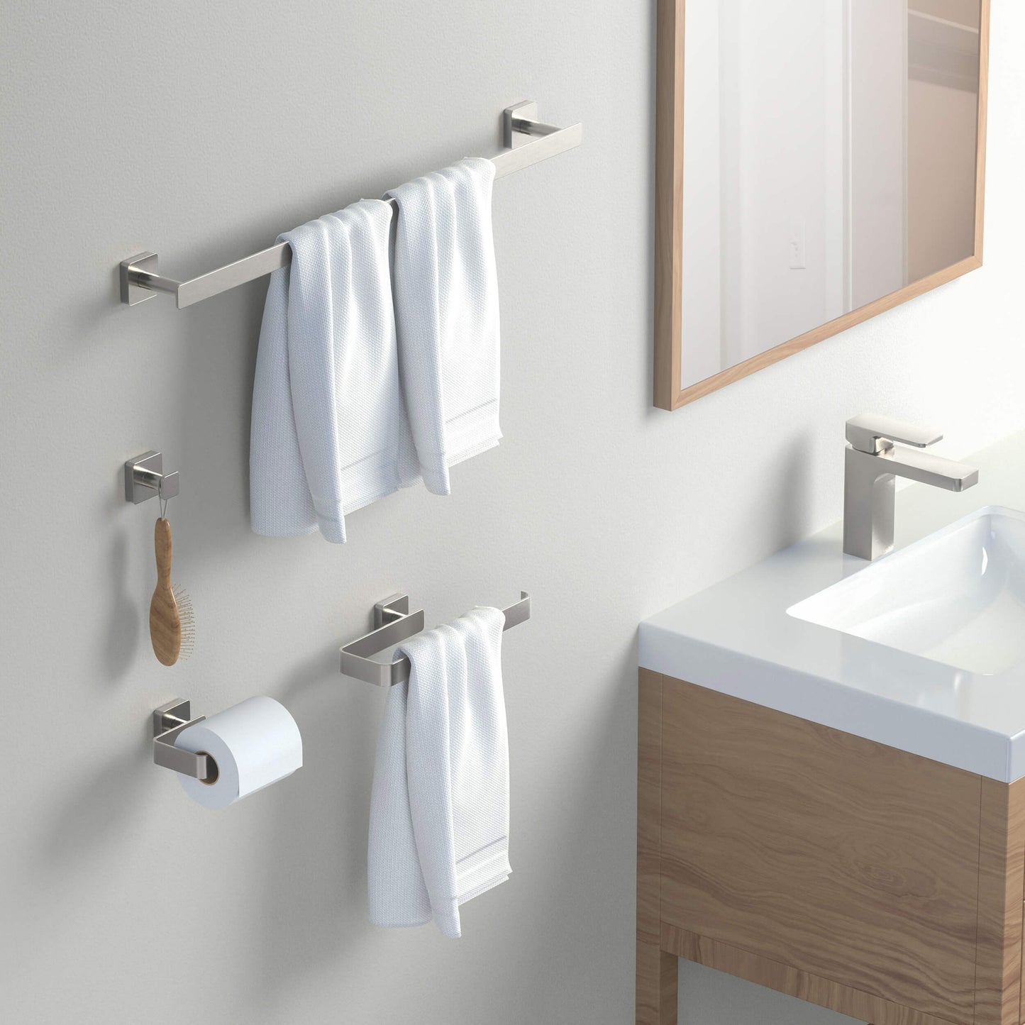 Fusion 4 Piece Bathroom Hardware Set 1