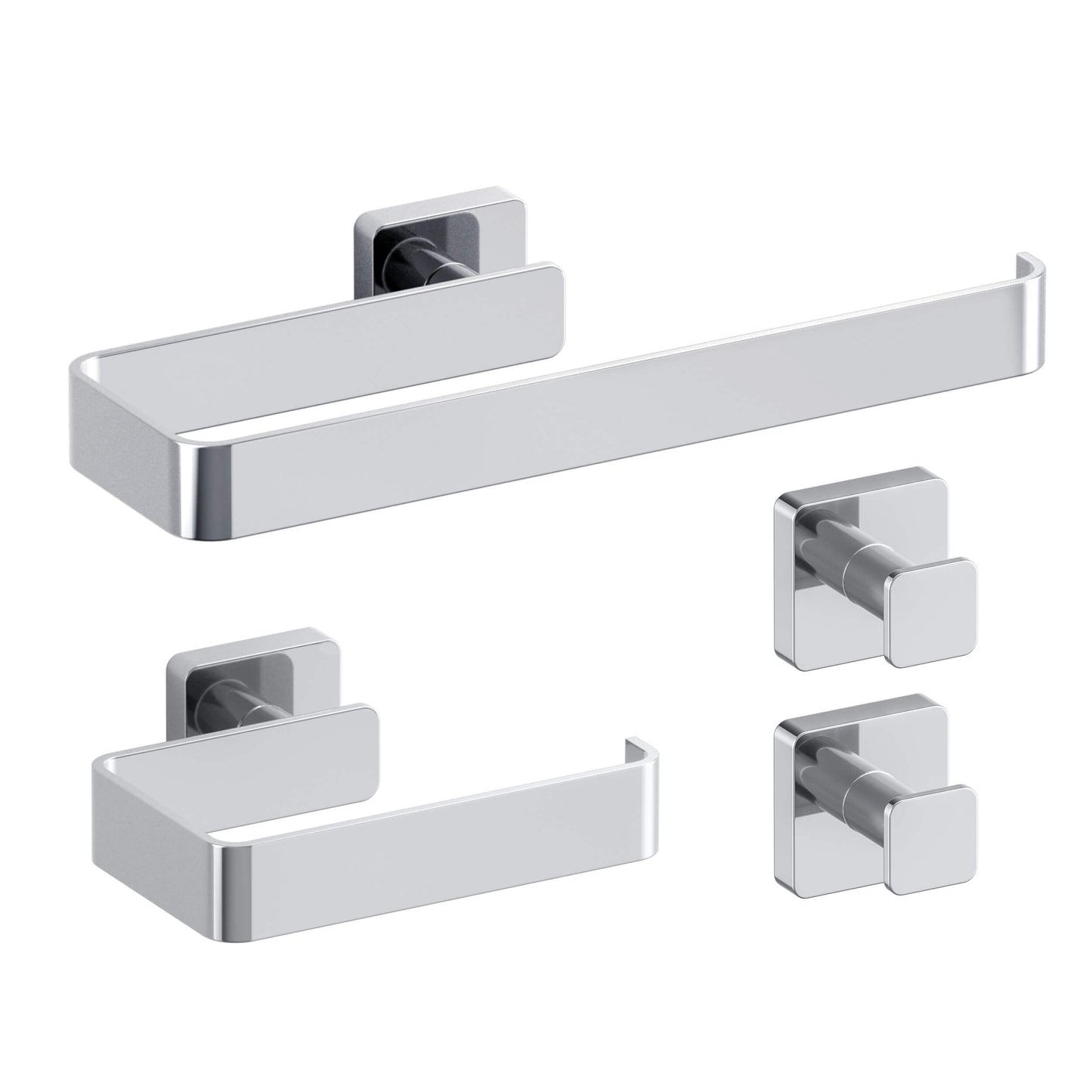 Fusion 4 Piece Bathroom Hardware Set 2