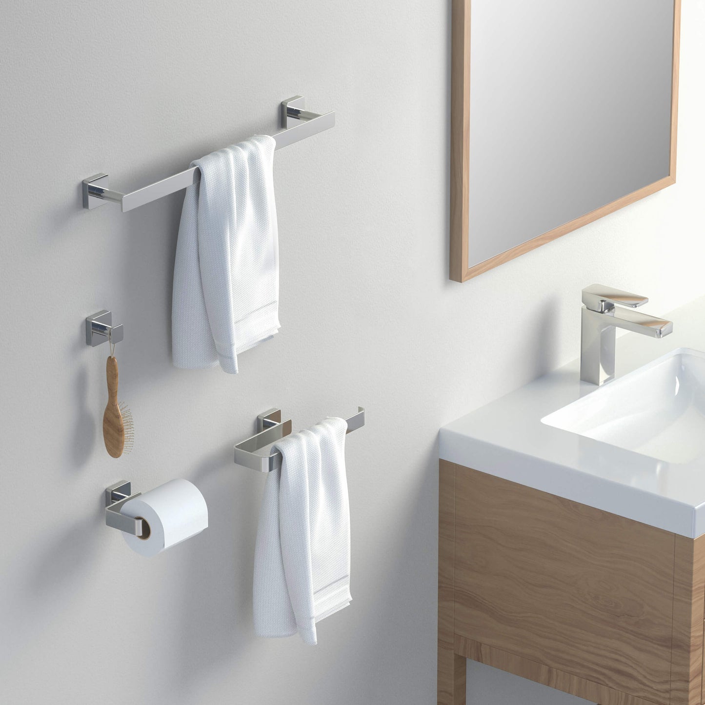 Fusion 4 Piece Bathroom Hardware Set 3