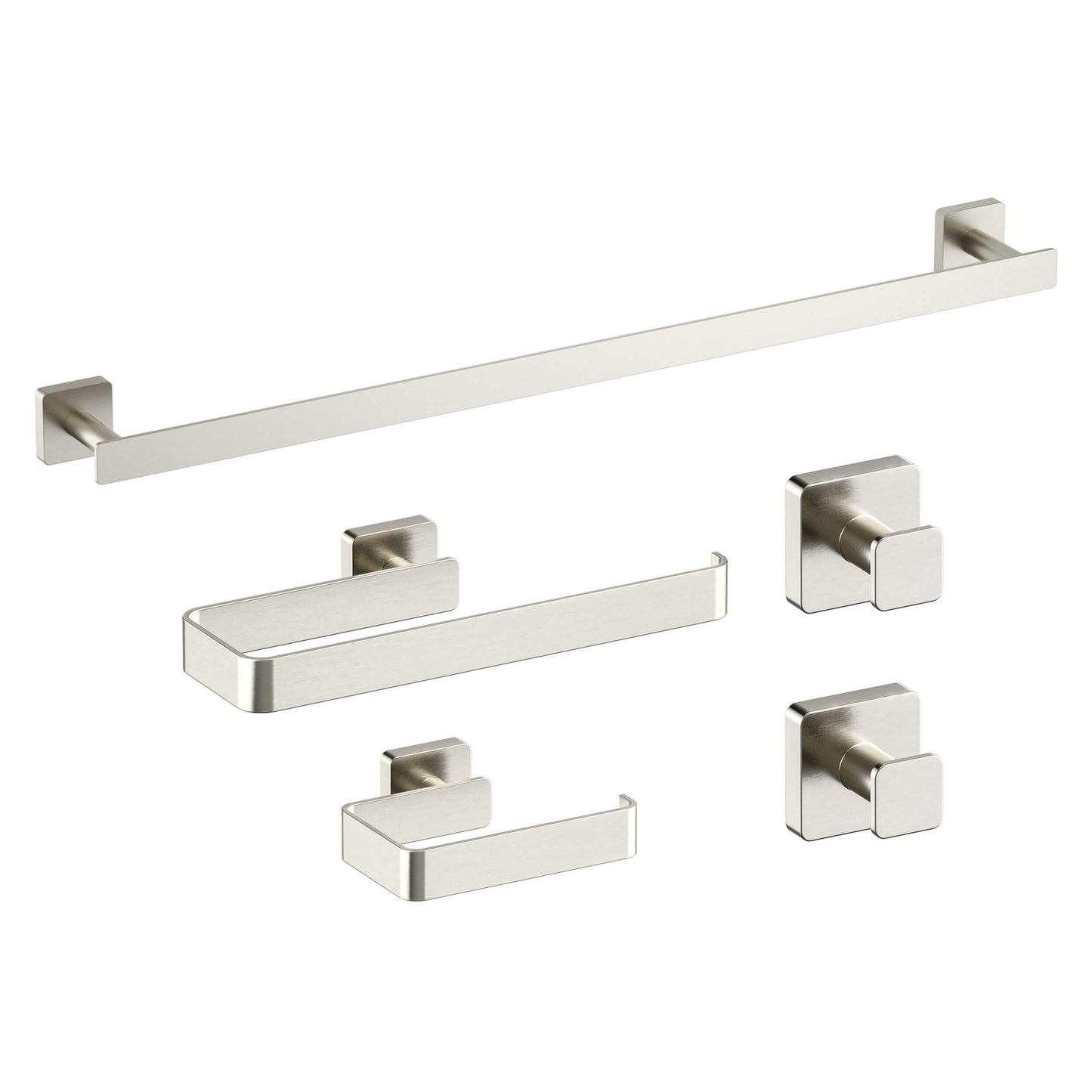 Fusion 5 Piece Bathroom Hardware Set 1