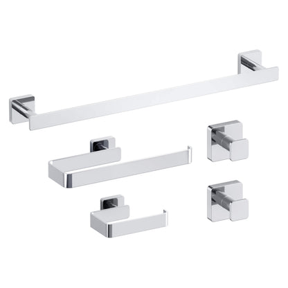 Fusion 5 Piece Bathroom Hardware Set 2