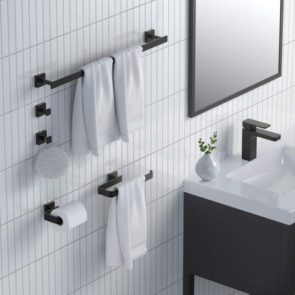 Fusion 5 Piece Bathroom Hardware Set 1