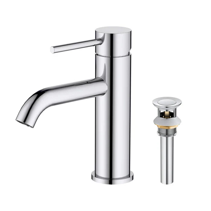 Single-Handle Bathroom Sink Faucet w/ Pop-Up Drain – Value Collection (F201)