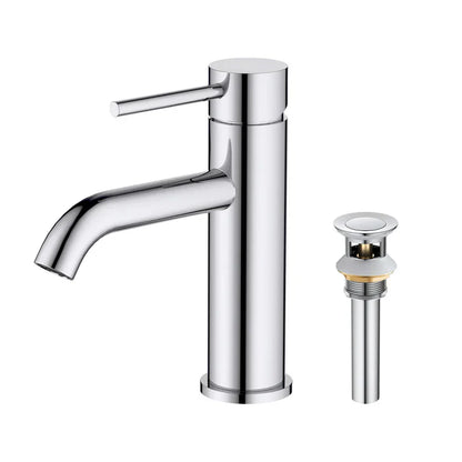 Single-Handle Bathroom Sink Faucet w/ Pop-Up Drain – Value Collection (F201)