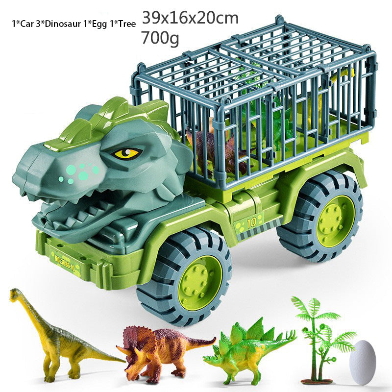 Dinosaur Transporter Children's Toy Set Tyrannosaurus Rex  Car Solid Dinosaur Fall Resistant