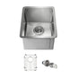 14" Handcrafted Undermount Single Bowl 16 gauge Stainless Steel Kitchen Sink