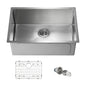 26" Handcrafted Undermount Single Bowl 16 gauge Stainless Steel Kitchen Sink