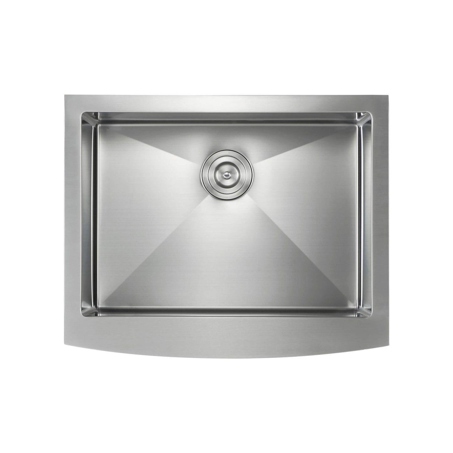 27" Handcrafted Farmhouse Apron Single Bowl Stainless Steel Kitchen Sink