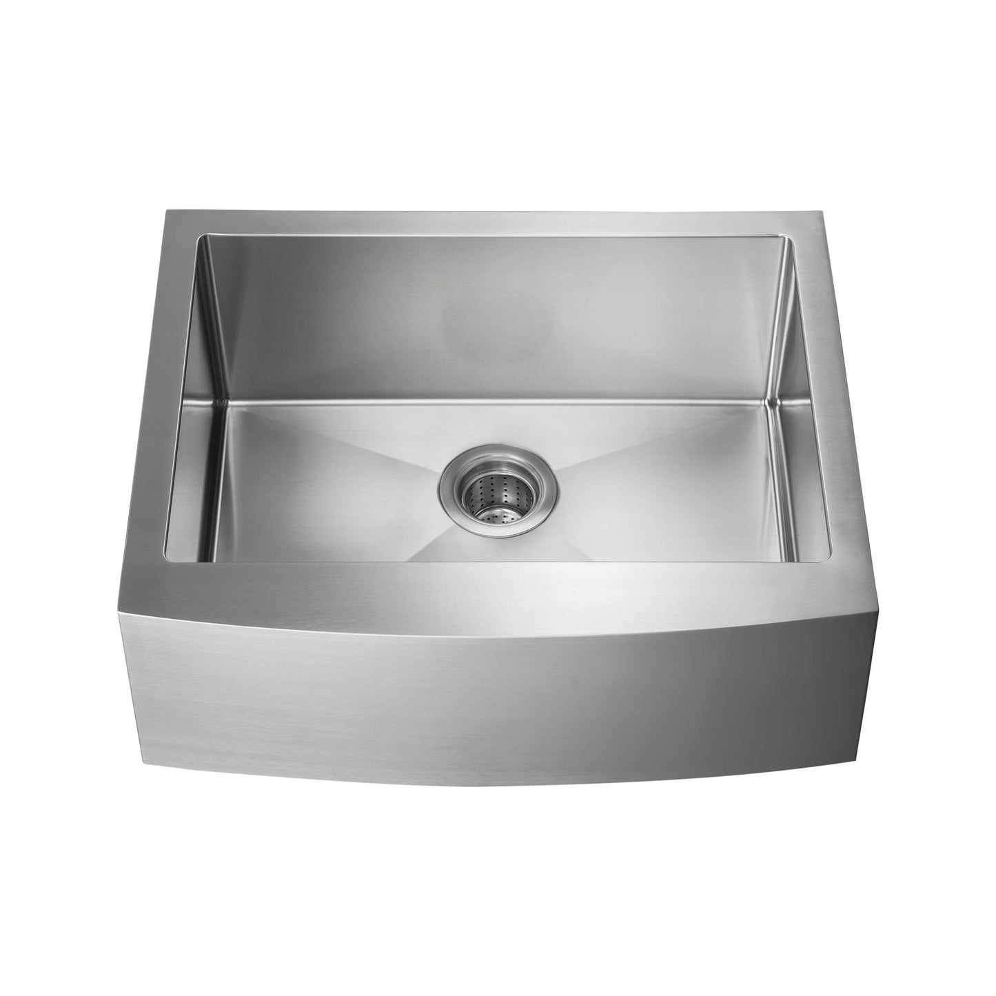 27" Handcrafted Farmhouse Apron Single Bowl Stainless Steel Kitchen Sink