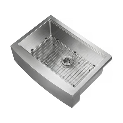 30" Farmhouse Apron Single Bowl Stainless Steel Workstation Kitchen Sink