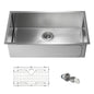32 3/4" Handcrafted Undermount Single Bowl 16 gauge Stainless Steel Kitchen Sink