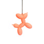 Large Peach Balloon Dog Charm - Tumbler Handle Charm