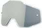 100% Accuri/Strata/Racecraft Lens - Injected Silver Mirror 51004-028-02