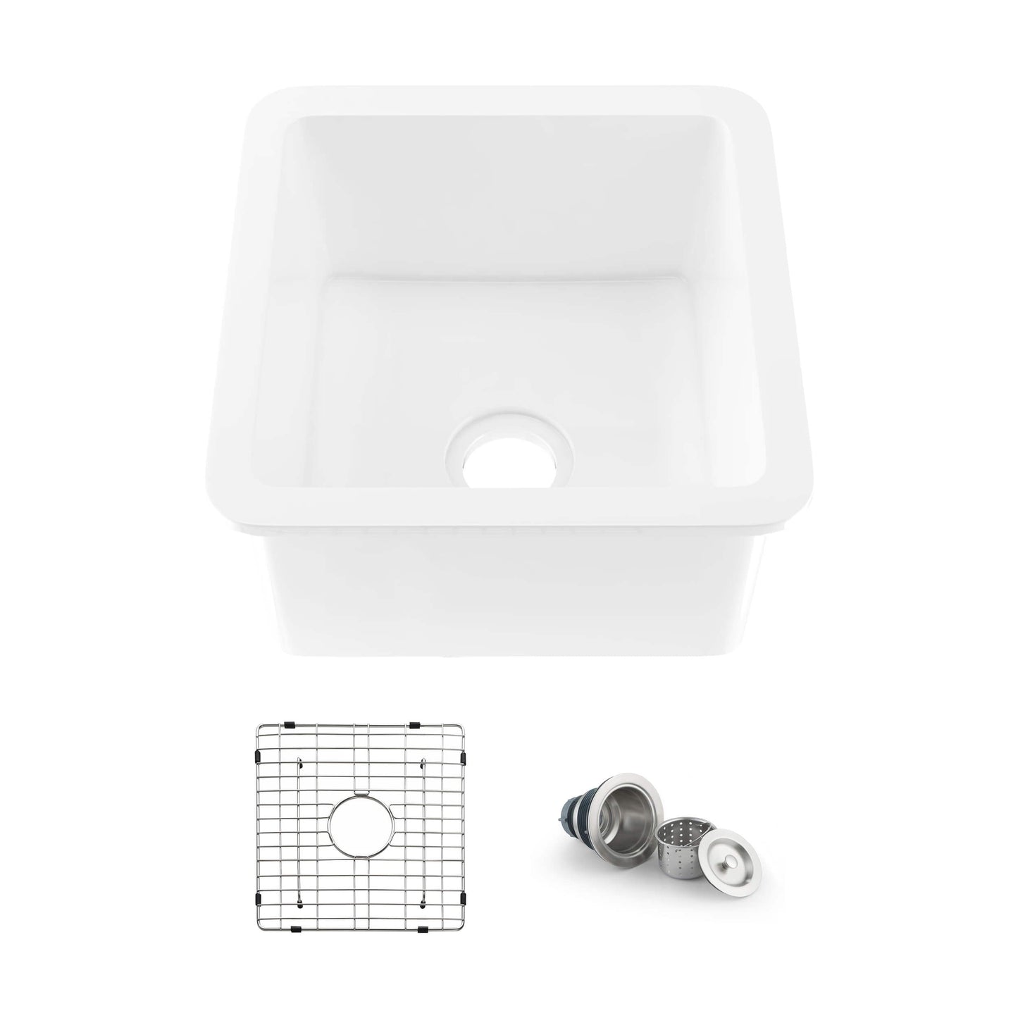 Nova 18" Fireclay Single Bowl Kitchen Undermount Sink
