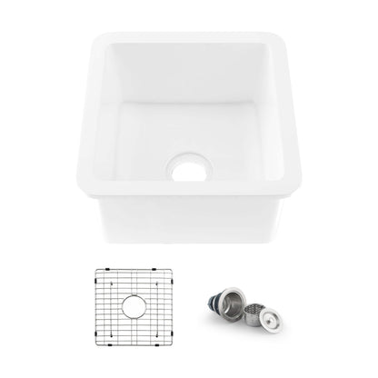 Nova 18" Fireclay Single Bowl Kitchen Undermount Sink