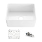 Nova 24" Fireclay Single Bowl Kitchen Farmhouse Sink