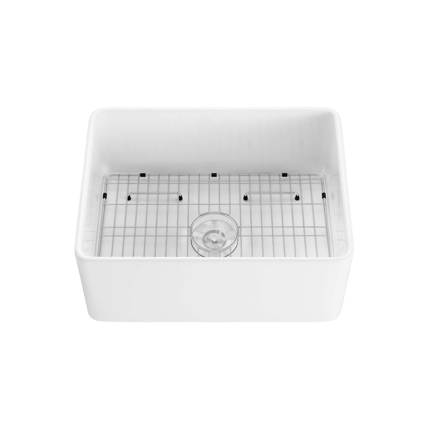 Nova 24" Fireclay Single Bowl Kitchen Farmhouse Sink