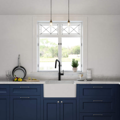 Nova 24" Fireclay Single Bowl Kitchen Farmhouse Sink