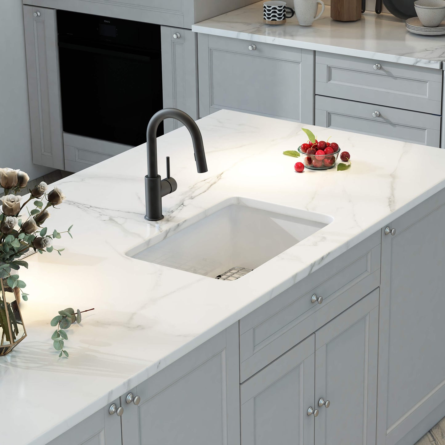 Nova 27" Fireclay Single Bowl Kitchen Undermount Sink