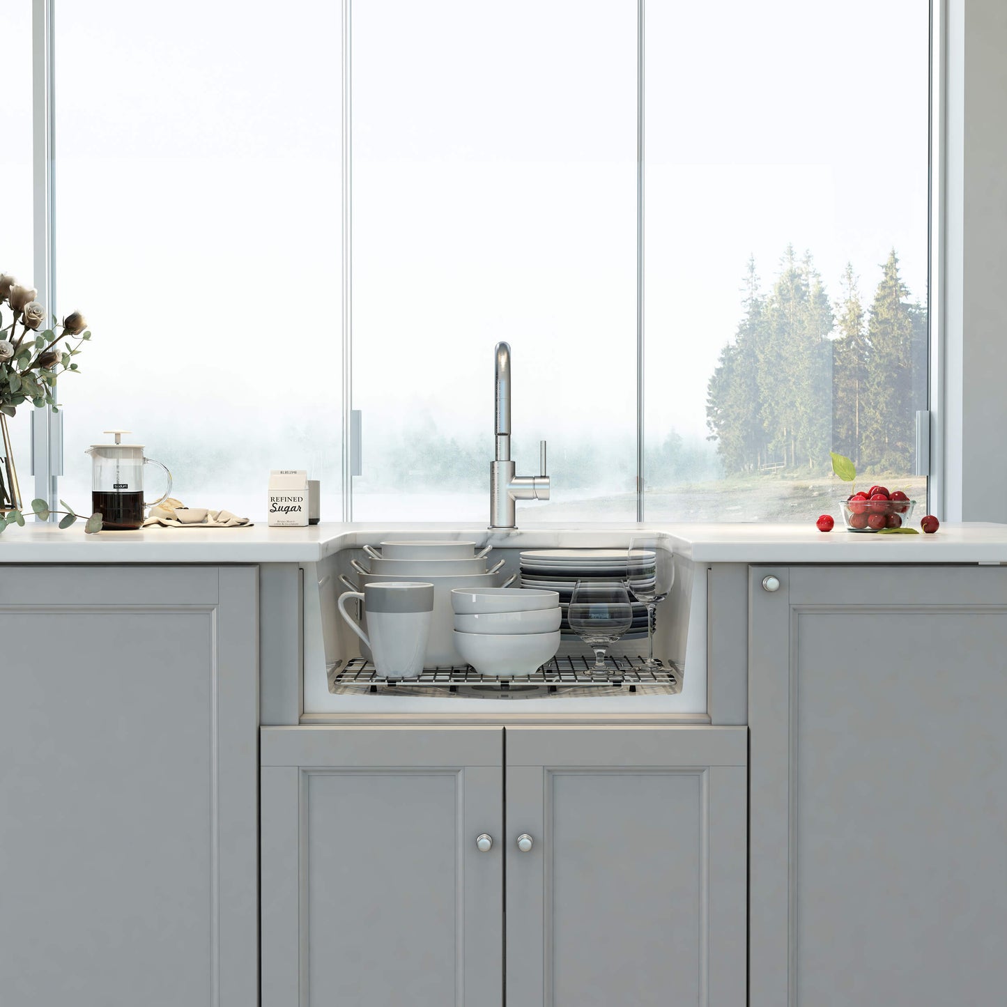 Nova 24" Fireclay Single Bowl Kitchen Undermount Sink