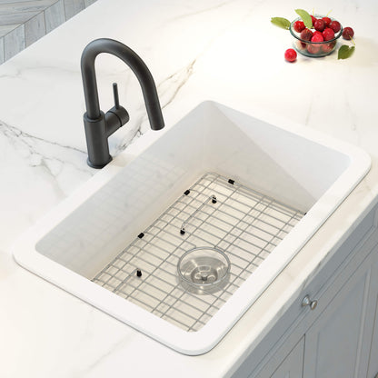 Nova 24" Fireclay Single Bowl Kitchen Undermount Sink