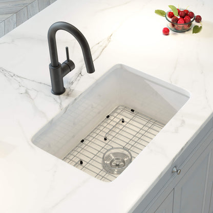 Nova 24" Fireclay Single Bowl Kitchen Undermount Sink