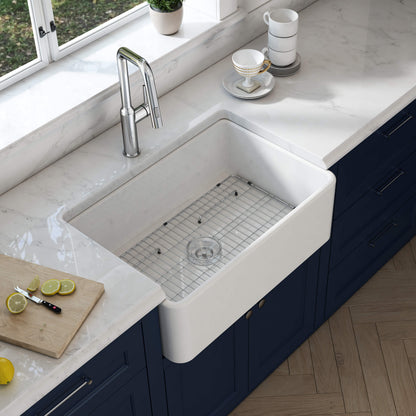 Nova 30" Fireclay Single Bowl Kitchen Farmhouse Sink