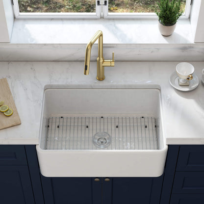 Nova 30" Fireclay Single Bowl Kitchen Farmhouse Sink