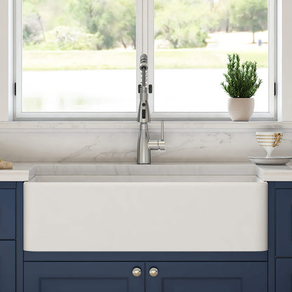 Nova 36" Fireclay Single Bowl Kitchen Farmhouse Sink