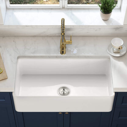 Nova 36" Fireclay Single Bowl Kitchen Farmhouse Sink