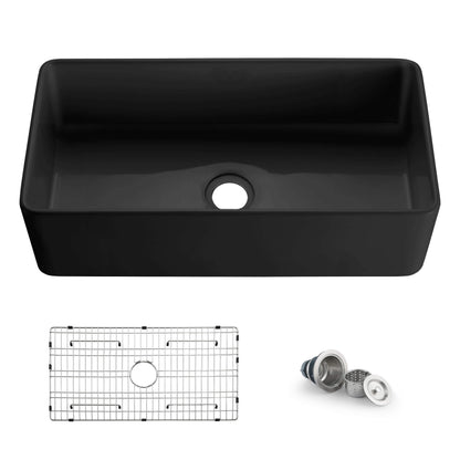 Nova 36" Fireclay Single Bowl Kitchen Farmhouse Sink