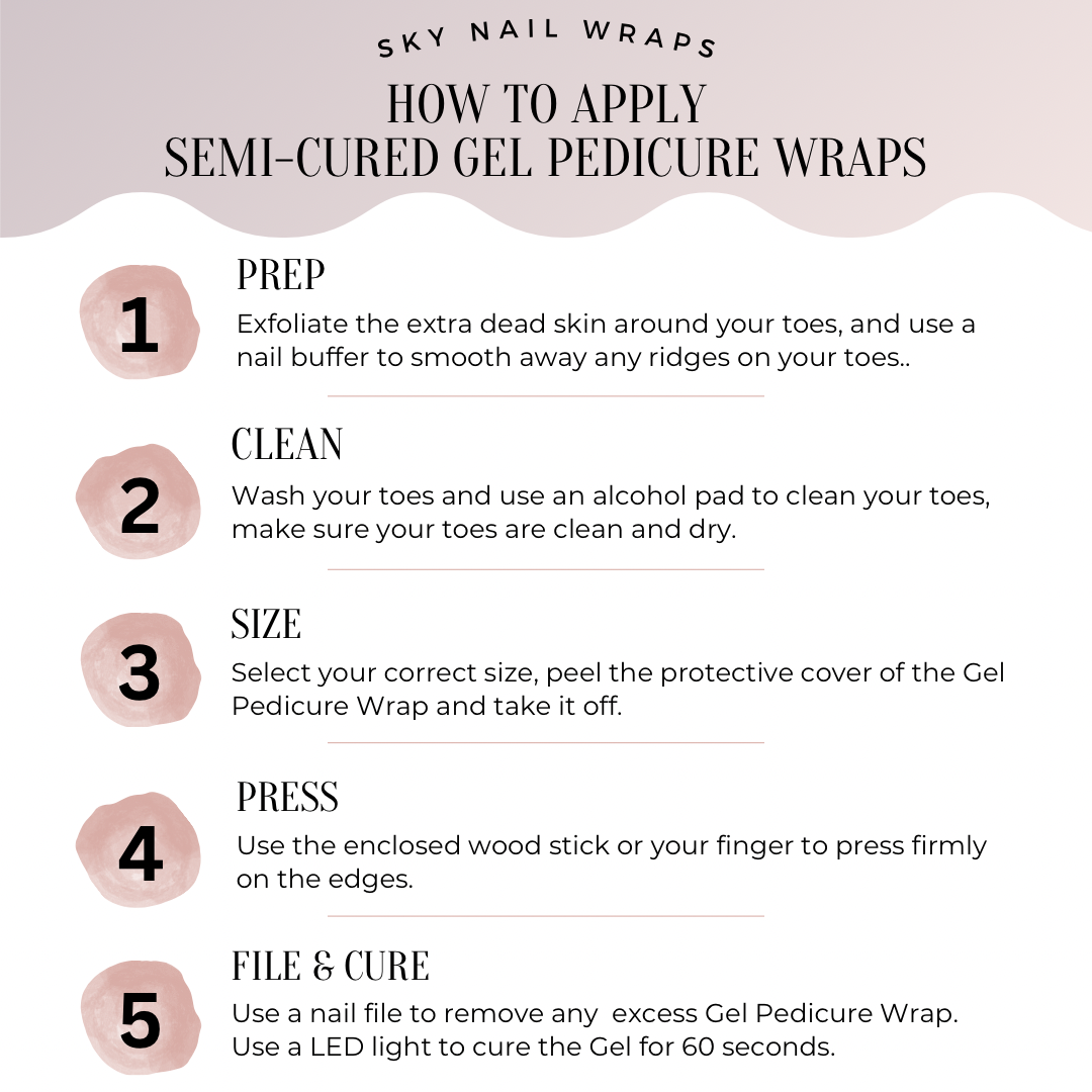 Caden Premier Gel Pedicure Wrap