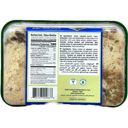 Cortas Halva With Pistachios - Premium Traditional Sweet Treat, Perfect Snack or Dessert