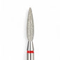 Elite Embrace Professional 2.3*10 mm Flame Nail Drill Bit Red