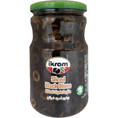Premium Ikram Sliced Black Olives - Perfect For Salads, Pizzas, and Mediterranean Dishes