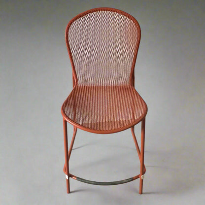 EMU (2 PACK) Steel Ronda Barstool by Designer Aldo Ciabatti 21"x25"x46" Orange