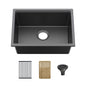 23" Undermount Workstation Single Bowl Quartz Kitchen Sink