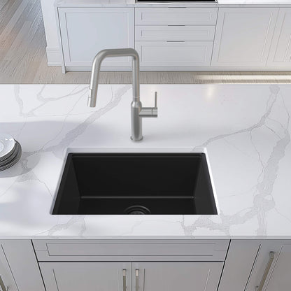 23" Undermount Workstation Single Bowl Quartz Kitchen Sink