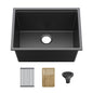 25" Undermount Workstation Single Bowl Quartz Kitchen Sink