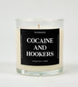 Cocaine And Hookers Glass Candle